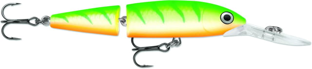 Rapala Jointed Deep Husky Jerk Suspending Green Tiger UV 3-1/8in 3/16oz