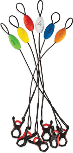 Rapala Lip Grip Cull Tags 6-Pieces Quick Fish ID Non-penetrating clips Multicolored EVA Floats Non-Corrosive Components
