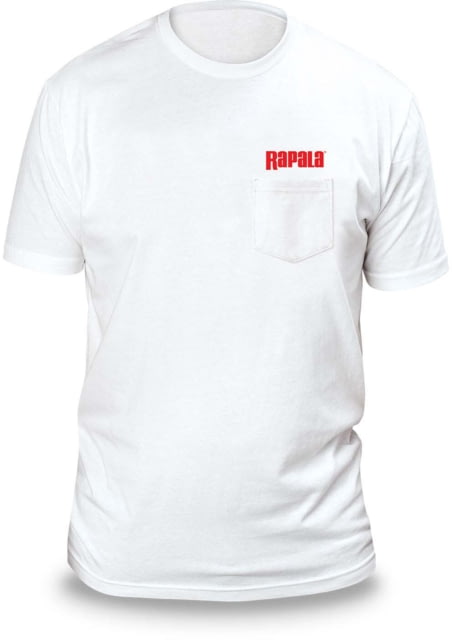 Rapala Next Level T Shirt White / Left Pocket Red Logo Small