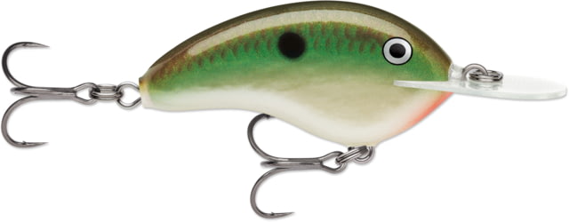 Rapala Rapala OG Deep Tiny 07 5/16 oz 7' Depth Two #5 Treble Hooks Copper Green Shad