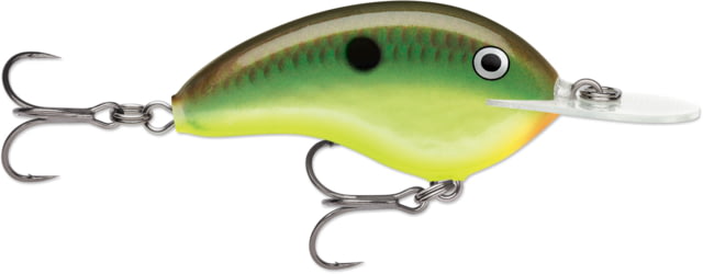 Rapala Rapala OG Deep Tiny 07 5/16 oz 7' Depth Two #5 Treble Hooks Hot Copper Green Shad