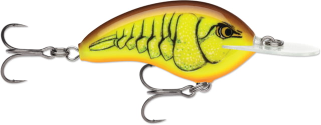 Rapala Rapala OG Deep Tiny 07 5/16 oz 7' Depth Two #5 Treble Hooks Mossy Chartreuse Crawdad