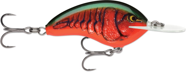 Rapala Rapala OG Deep Tiny 07 5/16 oz 7' Depth Two #5 Treble Hooks Red Crawdad