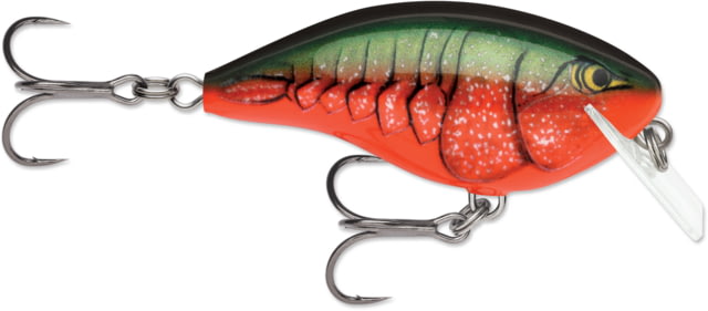 Rapala Rapala OG Rocco 05 3/8 oz Running Depth 5' #4 Treble Hooks Red Crawdad