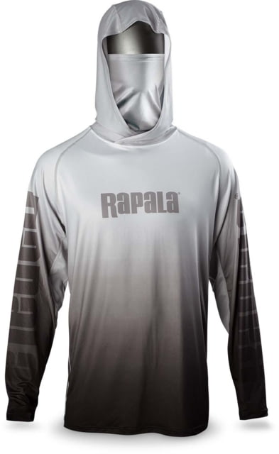Rapala Performance Hood with Neck Gaiter Grey Black Extra Small