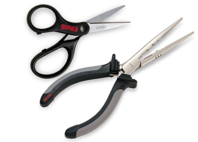Rapala Pliers and Scissors Combo 6 1/2in Pliers/ Super LineScissors/ Sheath
