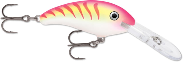 Rapala Shad Dancer 5 Floating-Deep Diving 2in 1/4oz 7-10Feet 6 Trebles Pink Tiger UV