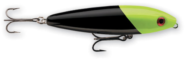 Rapala Skitter Walk Topwater Lure 3 1/8" 7/16 oz Black Chartreuse Head Floating