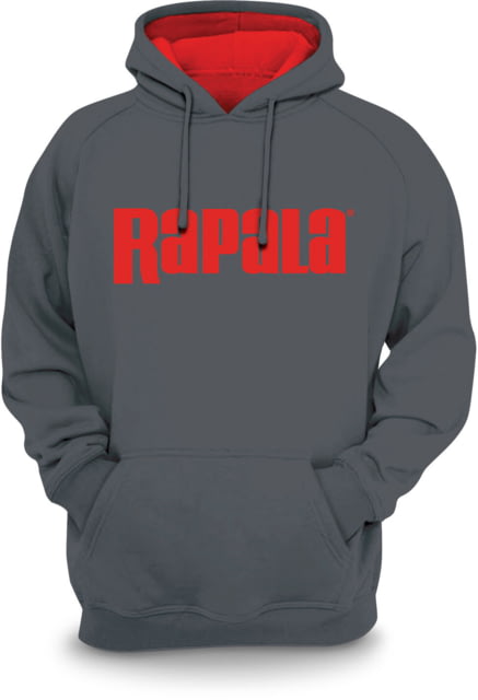 Rapala Sweatshirt Grey Red Hood Large
