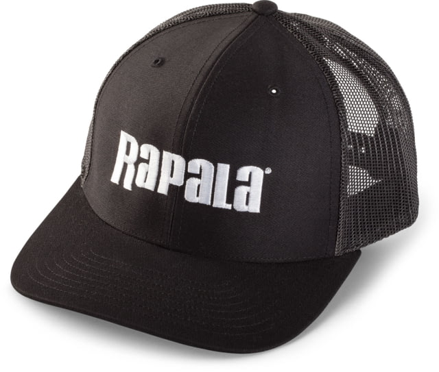 Rapala Trucker Cap Black/Black Mesh Center Logo