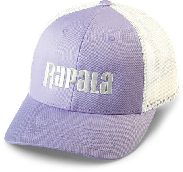 Rapala Trucker Cap Low Profile Light Purple Tan Mesh Center Logo