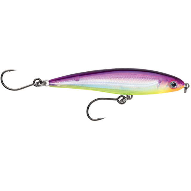 Rapala Rapala X-Rap Twitchin Minnow 4in Purple Chartreuse