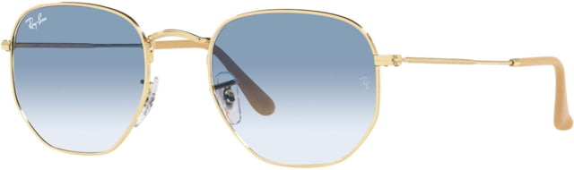 Ray-Ban Hexagonal Legend Gold  Sunglasses Arista Clear Gradient Blue 51