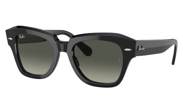 Ray-Ban  State Street Sunglasses Black Frame Grey Gradient Lens 49