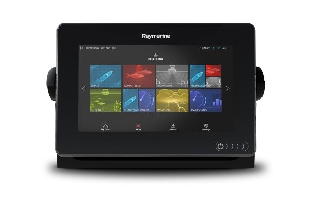 Raymarine Axiom 7in Touch Screen Multifunction Navigation Display w/ IIntegrated DownVision 600W Sonar w/ CPT-100DVS Transducer And NAG Charts