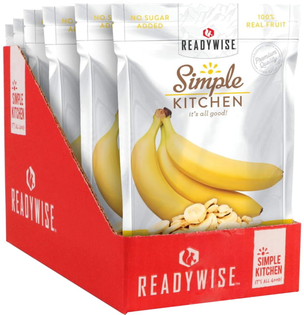 ReadyWise Freeze-Dried Bananas 6 Pack