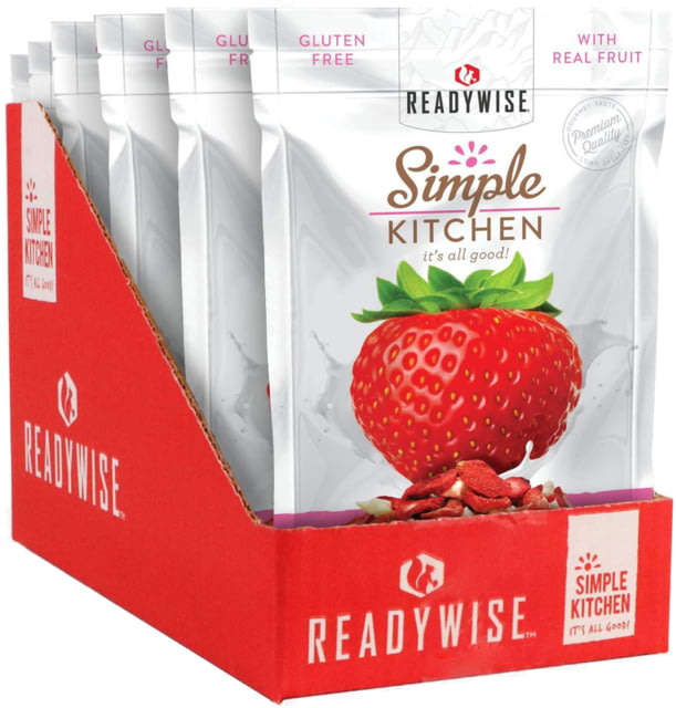ReadyWise 6 CT Case Simple Kitchen Strawberries & Yogurt White 5.75 x 11 x 8.75