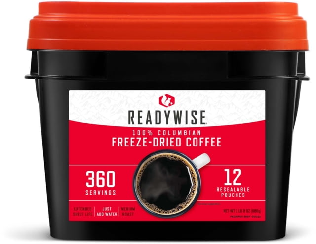 ReadyWise Freeze Dried Coffee Bucket 360 Servings