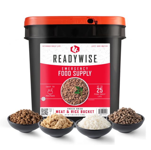 ReadyWise Freeze Dried Meat / Rice Survival Bucket