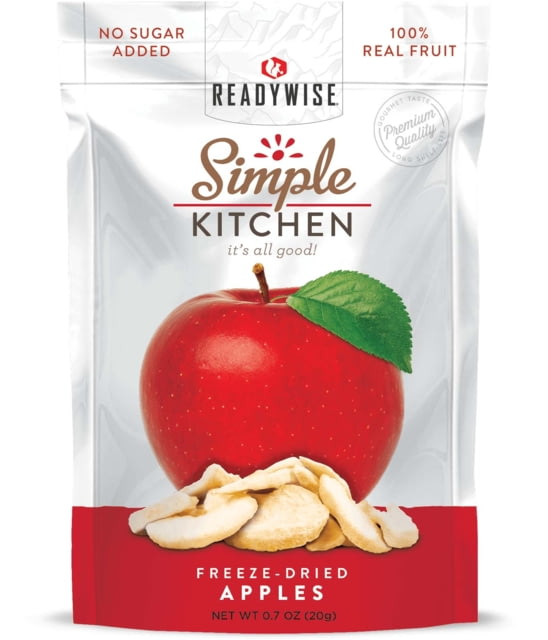 ReadyWise Freeze-Dried Sweet Apples Single Pouch