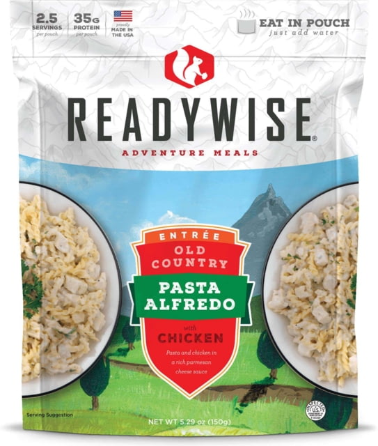 ReadyWise Old Country Pasta Alfredo with Chicken Single Pouch