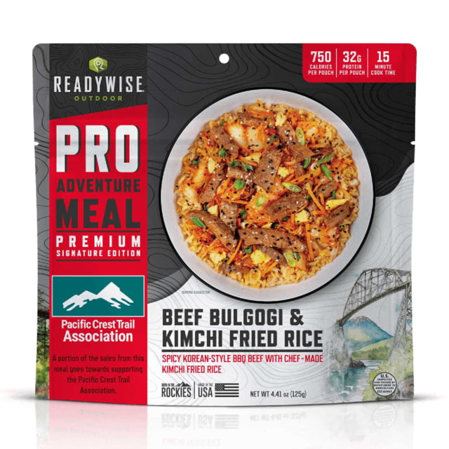 ReadyWise Outdoor Pro Meal Beef Bulgogi & Kimchi Fried Rice Black