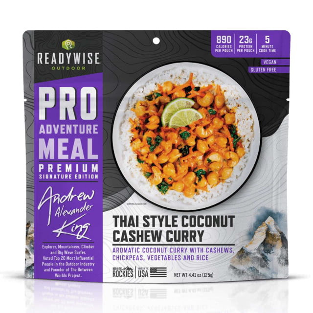 ReadyWise Outdoor Pro Meal Thai Coconut Cashew Curry Black
