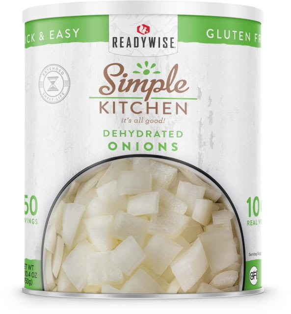 ReadyWise Simple Kitchen Dehydrated Chopped Onions - 250 Serving Can White