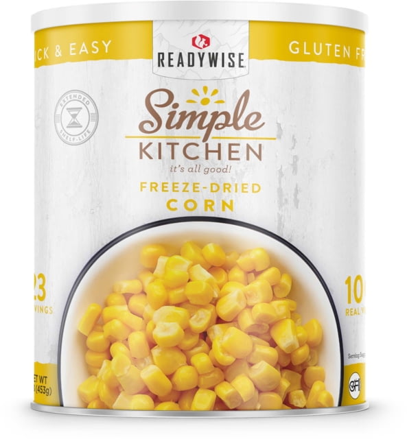 ReadyWise Simple Kitchen Freeze-Dried Corn - 23 Serving Can White