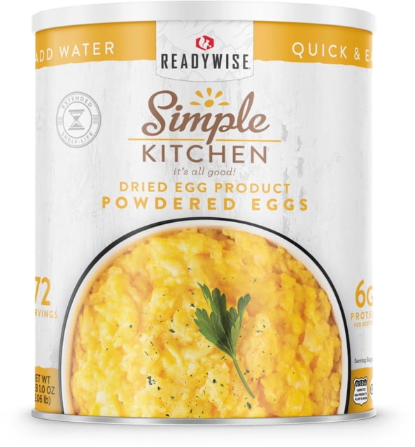 ReadyWise Simple Kitchen Powdered Eggs - 72 Serving Can White