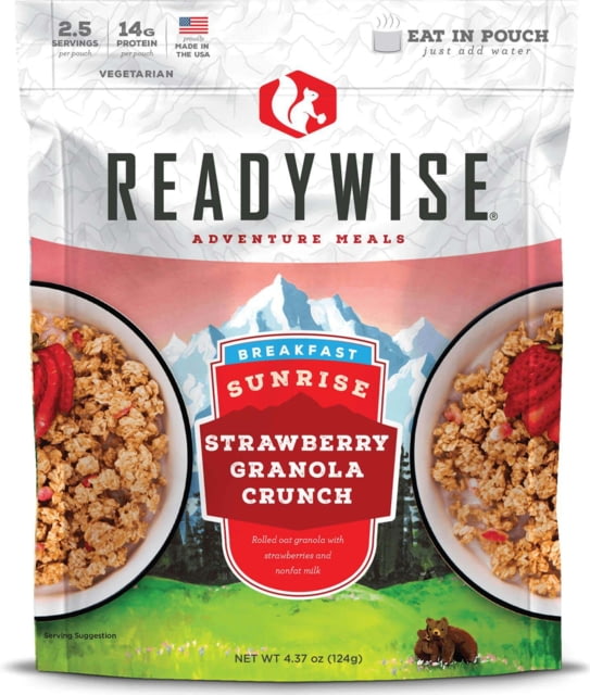 ReadyWise Sunrise Strawberry Granola Crunch Single Pouch