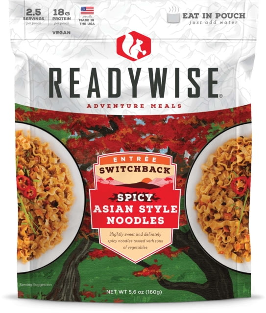 ReadyWise Switchback Spicy Asian Style Noodles Single Pouch