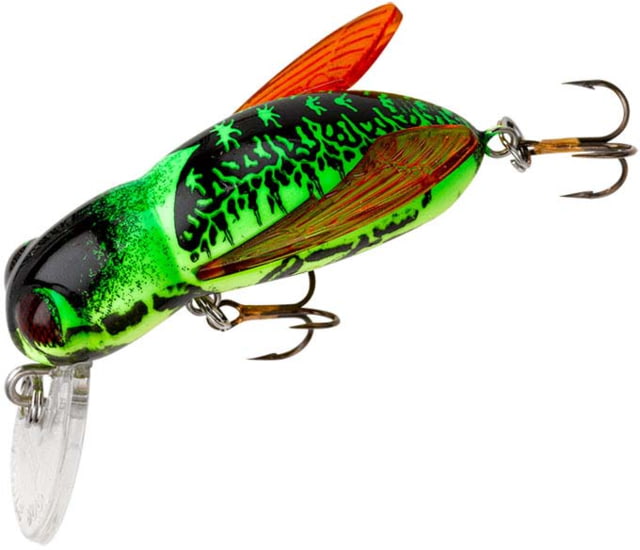 Rebel Lures Rebel Bumble Bug Crankbait 1 1/2in 7/64 oz Floating Fire Bug