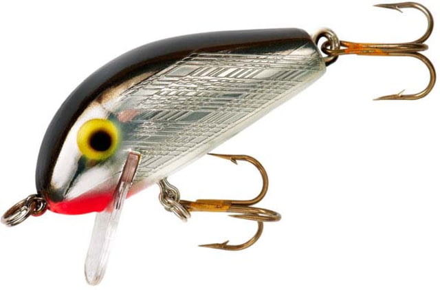 Rebel Lures Rebel Humpback Crankbait 1/4oz 1-3/4in Silver/Black