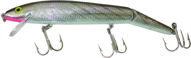 Rebel Lures Rebel Jointed Minnow Lure Floating Silver/Black 4 1/2in 7/16oz