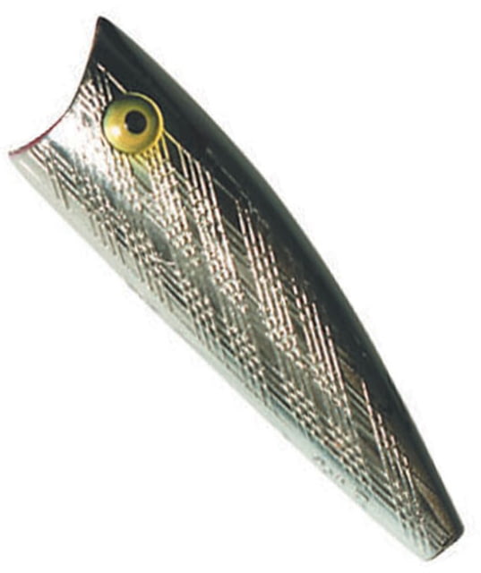 Rebel Lures Rebel  Pop-R Topwater Bait 2 1/2in 1/4 oz Floating Silver/Black