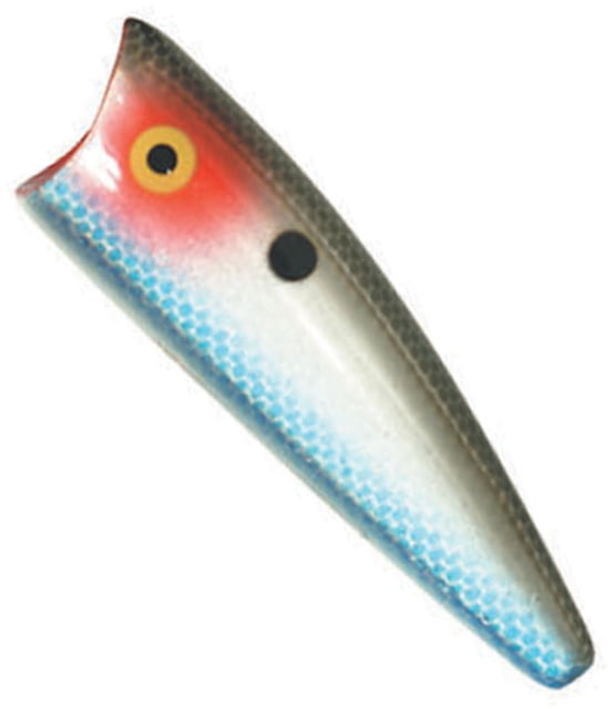 Rebel Lures Rebel Pop-R Plus Topwater Bait 2 1/2in 1/4 oz Floating Silver Shad