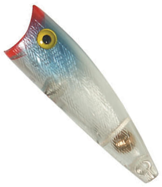 Rebel Lures Rebel Pop-R Topwater Bait 2 1/2in 1/4 oz Floating Clear/Red Mouth