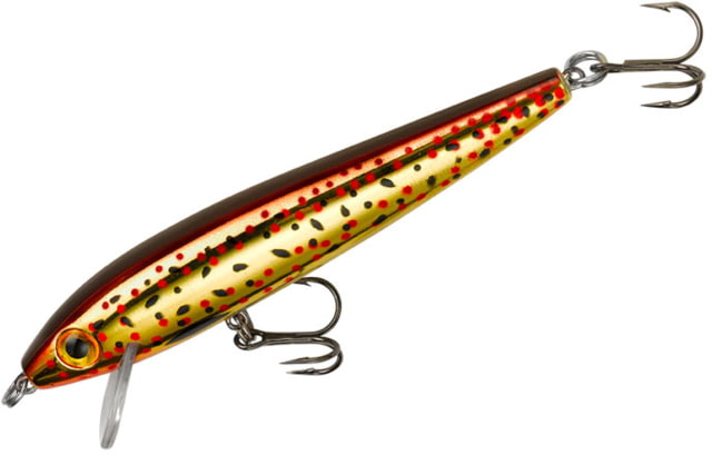 Rebel Lures Rebel Tracdown Minnow 10 Slick Brown Trout 3-1/2in 3/8 oz