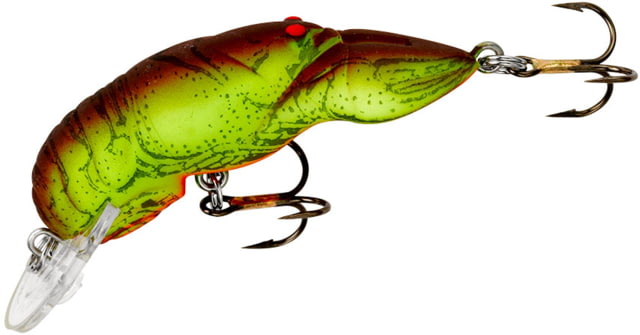 Rebel Lures Rebel Wee-Crawfish Crankbait 2in 1/5oz Floating Chartreuse/Brown