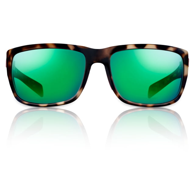 Redfin Polarized Amelia Sunglasses Dock Tortoise Frame Mangrove Frame Green Polarized Lens One Size