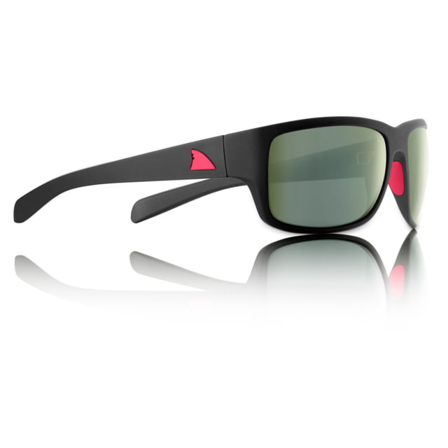 Redfin Polarized Amelia Sunglasses MBlack Frame Shallow Mirror Polarized Lens One Size