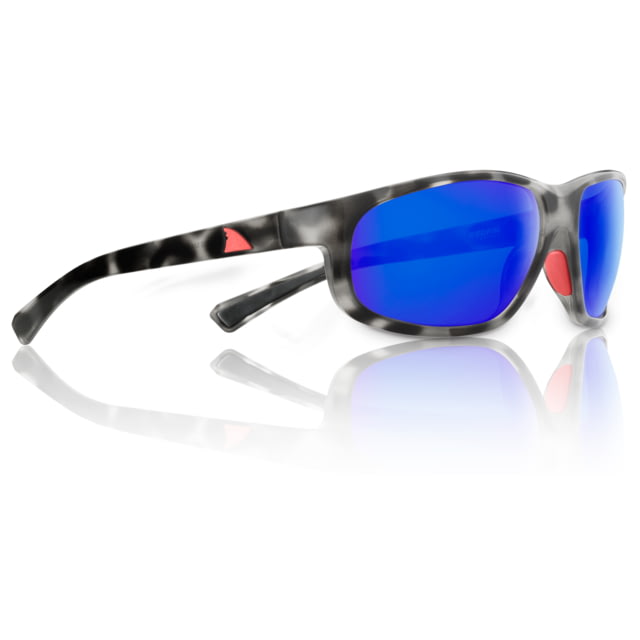 Redfin Polarized Jekyll Sunglasses Black Tortoise Frame Atlantic Blue Polarized Lens One Size