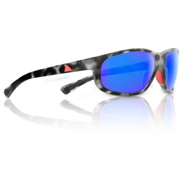 Redfin Polarized Jekyll Sunglasses Black Tortoise Frame Coastal Blue Polarized Lens One Size