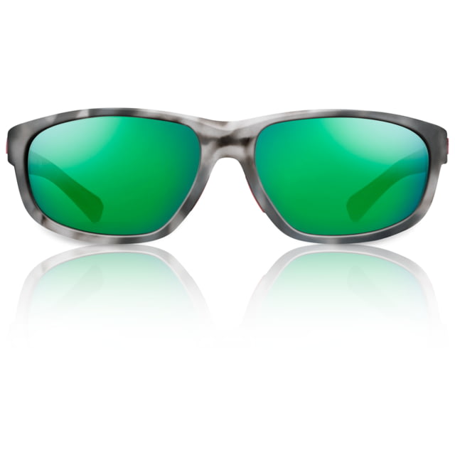 Redfin Polarized Jekyll Sunglasses Black Tortoise Frame Mangrove Green Polarized Lens One Size