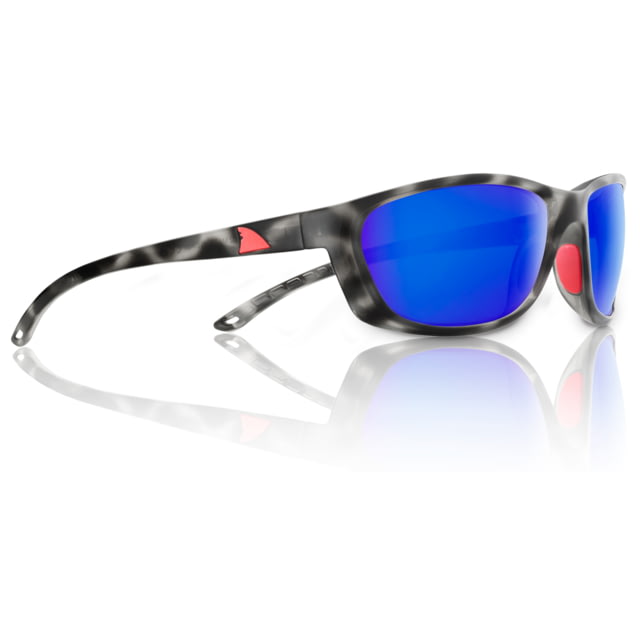 Redfin Polarized Keewaydin Sunglasses Black Tortoise Frame Atlantic Blue Polarized Lens One Size