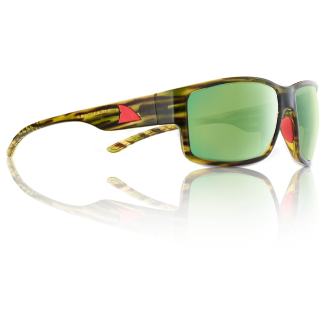 Redfin Polarized Sanibel Sunglasses Driftwood Frame Seagrass Polarized Lens One Size