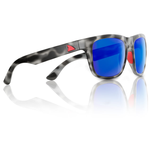 Redfin Polarized Tybee Sunglasses Black Tortoise Frame Atlantic Blue Polarized Lens One Size