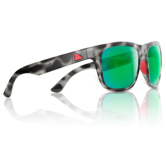 Redfin Polarized Tybee Sunglasses Black Tortoise Frame Mangrove Green Polarized Lens One Size