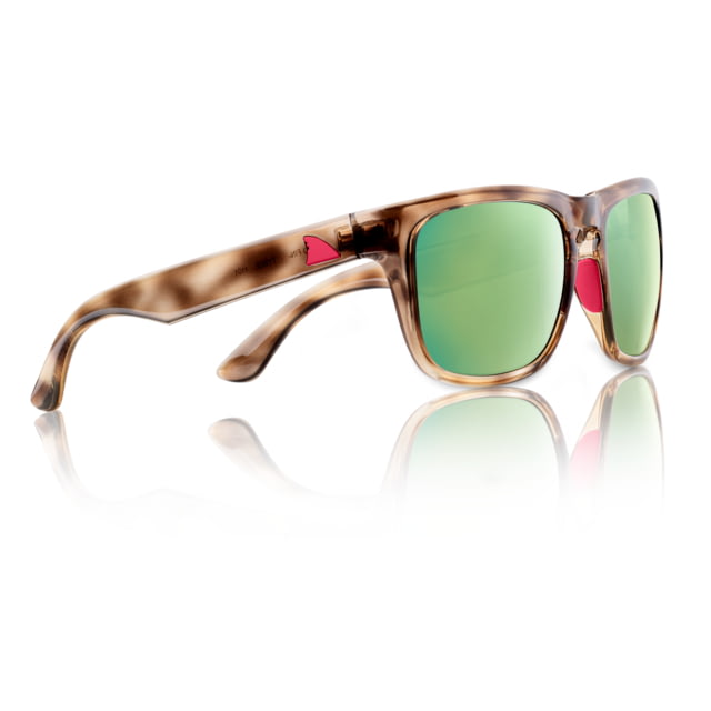 Redfin Polarized Tybee Sunglasses Golden Tortoise Frame Seagrass Polarized Lens One Size